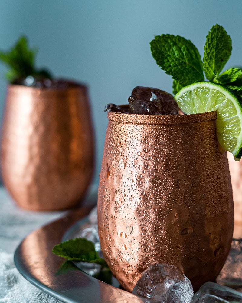 Kosdeg Copper Cups - 12 Oz set of 4 - A Unique Way To Enjoy Wine - The Perfect Pure Copper Tumbler for Water - Copper Drinking Cups Better Than Glasses or Plastic - Moscow Mule Copper Cup For Drinking - Image 2